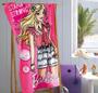 Imagem de Toalha Banho Infantil Velour 70x130cm Barbie 23 Dohler