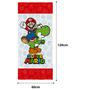 Imagem de Toalha Banho Super Mario Personagem Felpuda Estampada 60 x 120cm