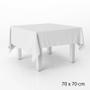 Imagem de Toalha Cobre Mancha em TNT - 70 x 70 cm - Branco - 5 unidades - Best Fest - Rizzo
