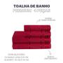 Imagem de Toalha de Banho 4 Peças Premium Vermelho Real - Dianneli