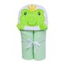 Imagem de Toalha de banho bebe c/ capuz  papi soft com fralda  sapo