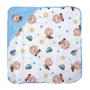 Imagem de Toalha de banho bebe com capuz de canto turma da monica baby plush lisa c/forro fralda estampado 68cmx68cm pct c/01un //