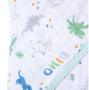 Imagem de Toalha De Banho Bebê Soft Com Capuz Dinossauro Papi 80x80cm