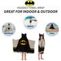 Imagem de Toalha de Banho com Capuz Batman Kids - Algodão Felpudo para Piscina, Praia e Banheira