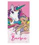 Imagem de Toalha de Banho Felpuda 60x120cm Barbie Reinos Mág. Lepper