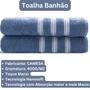 Imagem de Toalha de Banho Grande Algodão Toque Macio Nanosoft 70x140Cm
