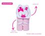 Imagem de Toalha de banho infantil bebê felpuda com capuz 3d-enxoval