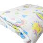 Imagem de Toalha De Banho Infantil Soft 80x80cm Bebe Estampada 100 Algodao Com Capuz Menina Solzinho Papi 2 camada de tecido de fralda confortáveL