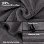 Imagem de Toalha de Banho Orighty - Pacote com 4 Microfibras Cinza (140x70cm) - Soft Feel