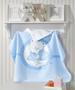Imagem de Toalha de Banho P/ Bebê - Estampada - Happy Baby - Azul - C/ Capuz - Dohler