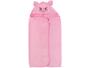 Imagem de Toalha de Banho para Bebê Teka com Capuz - 100% Algodão Kids Gata Rosa