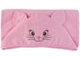 Imagem de Toalha de Banho para Bebê Teka com Capuz - 100% Algodão Kids Gata Rosa