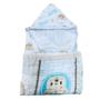 Imagem de Toalha de banho soft de bebê em Fralda com 2 Camadas e Capuz 85X85cm 100% Algodão