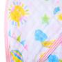 Imagem de Toalha De Banho Soft Especial Rosa C/ Capuz Estampada 80cm X 80cm Menina