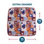 Imagem de Toalha de Chá Felpudo Estampado com Viés 75x75 5 Unidades