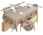 Imagem de Toalha de Mesa 10 Lugares Tecido Rústico Premium