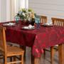 Imagem de Toalha De Mesa 4 Lugares Jacquard Original Vermelho