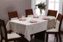 Imagem de Toalha de Mesa 6 Lugares Sala de Jantar Jacquard Lisa 2,50m x 1,40m