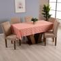 Imagem de Toalha de Mesa Brisa 6 Lugares 2,00x1,45 Oxford Estampado Xadrez - Laranja