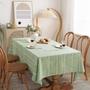 Imagem de Toalha de Mesa Chassic Rustic Linen 137x183cm - Bordado Inglês em tom Sage
