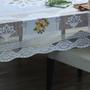 Imagem de Toalha de Mesa Com Transfer Suzi  2,20m x 1,60m Branco renda