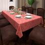 Imagem de Toalha De Mesa Coral Retangular 6 Lugares 1,35 X 1,80M