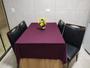 Imagem de Toalha de Mesa de Cozinha Copa Sala de Jantar 6 Lugares 2,20m x 1,40m Malha Gel Vinho