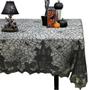 Imagem de Toalha de Mesa de Halloween com Padrão de Teia de Aranha e Caveira - Decoração de Festa