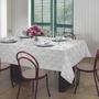 Imagem de Toalha de Mesa Estampada 140cmx140cm Gardênia Elegance Lepper Branco