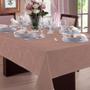 Imagem de Toalha de Mesa Jacquard Admirare 8 Lugares Quadrada Rose