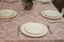 Imagem de Toalha de Mesa Jacquard Retangular Glamour Luxo 2,50x1,35 - 8 Lugares - Rosê