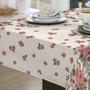 Imagem de Toalha De Mesa Linhão 6 Lugares Retangular Floral Bege