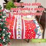 Imagem de Toalha de Mesa Natal Estampada Quadrada 4 Cadeiras