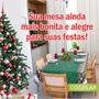 Imagem de Toalha de Mesa Natal Estampada Quadrada 4 Cadeiras