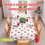 Imagem de Toalha de Mesa Natal Estampada Retangular 6 Cadeiras