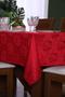 Imagem de Toalha de Mesa Posta 10 Cadeiras Jantar Festas Fim de Ano Natal 3,00m x 1,40m Vermelha