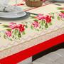 Imagem de Toalha de Mesa Quadrada 4 Lugares Tecido Linhão Varias Cores Estampada