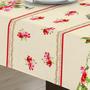 Imagem de Toalha de Mesa Quadrada 4 Lugares Tecido Linhão Varias Cores Estampada