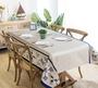 Imagem de Toalha de Mesa Quadrada de 4 Lugares 1,40 x 1,40M Tecido em Linhão Grosso Estampado