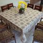 Imagem de Toalha de Mesa Quadrada em Tecido Linhão Rústico 2,20m x 2,20m - Várias Estampas