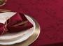 Imagem de Toalha de mesa Redonda vermelha 6 Lugares Verissimo - 1,78cm - celebration - karsten