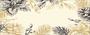 Imagem de Toalha De Mesa Retangular 12 Lugares Tecido Oxford Flores Grandes Natal Bege e Preto TLZ14 - 300x110cm