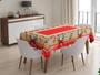 Imagem de Toalha de Mesa Retangular 140x210 Rustica Linhão Natal Papai Noel