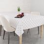 Imagem de Toalha De Mesa Retangular 6 Lugares Corações e Poá Rosa TLS25 - 220x140cm