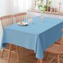 Imagem de Toalha De Mesa Retangular 6 Lugares Liso Azul E Dourado