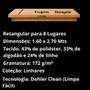 Imagem de Toalha de Mesa Retangular 8 Lugares Dohler Clean Linhares 160x270cm AM-5215 Natural