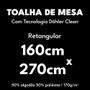 Imagem de Toalha de Mesa Retangular 8 Lugares Dohler Clean Renova 160x270cm Adele