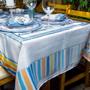 Imagem de Toalha de Mesa Retangular Acqua Praia 8 Lugares 140x270cm