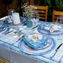 Imagem de Toalha de Mesa Retangular Acqua Praia 8 Lugares 140x270cm