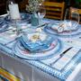 Imagem de Toalha de Mesa Retangular Acqua Praia 8 Lugares 140x270cm